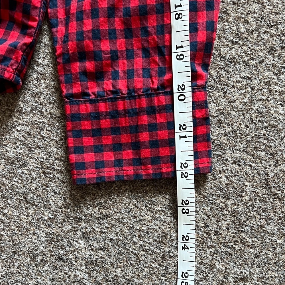Ralph Lauren Red Gingham Checkered Button Down Long Sleeve Shirt Boys L (14-16) - Picture 8 of 12